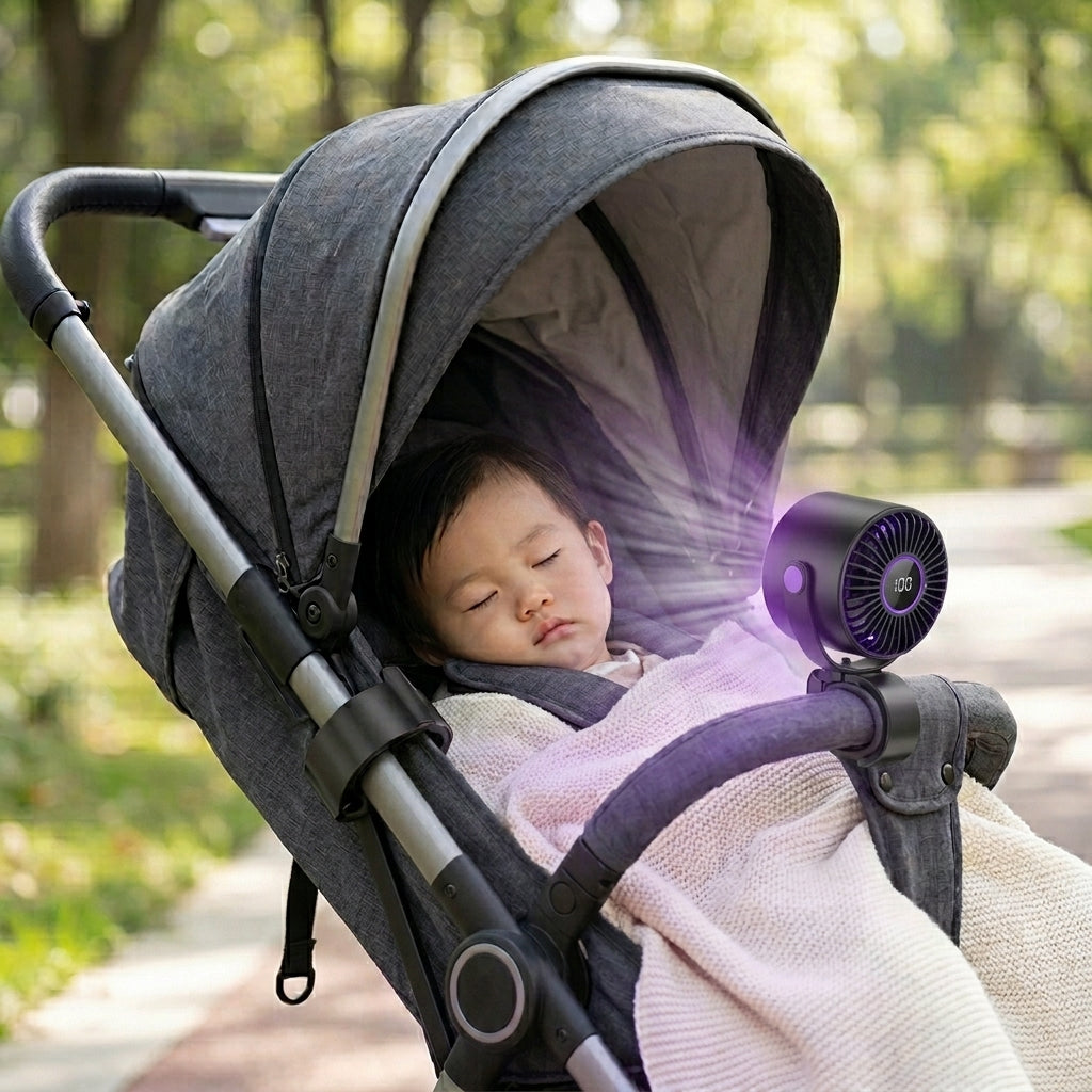 ZenBreeze™ | 3WAYポータブルファン|卓上・車内・壁掛け対応