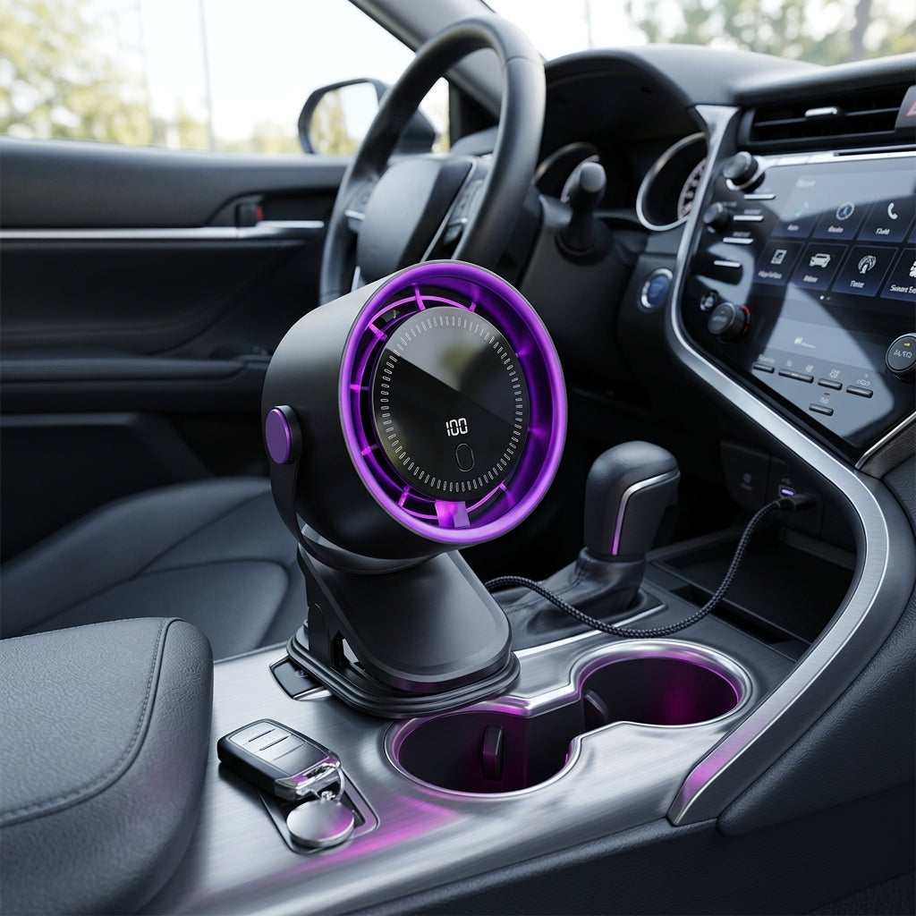 ZenBreeze™ | 3WAYポータブルファン｜卓上・車内・壁掛け対応